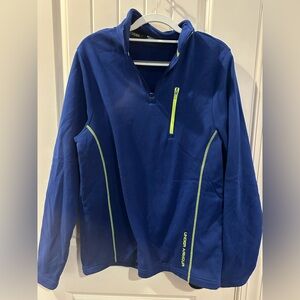 Under Armour Navy Pullover with Lime Highlights